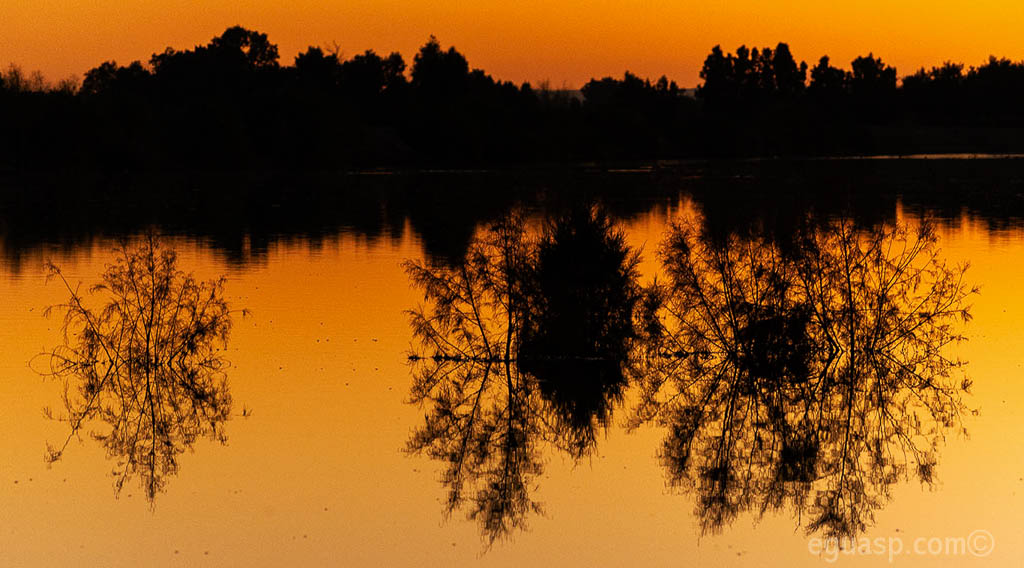 Reflejos sobre lagunas de oxidación